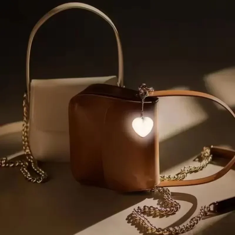 

1-3pcs LED Handbag Light Bag Lamp Heart Round Star Shaped Touch Sensor Purse Night Light with Keychain Xmas Gifts for Women Girl