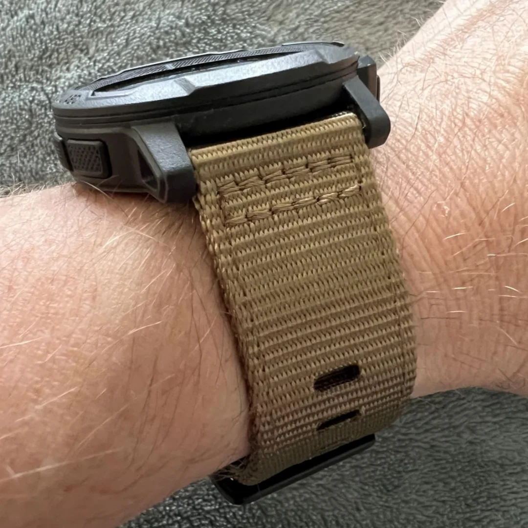 20 مللي متر 22 مللي متر حزام نايلون للغارمين Vivoactive 4 5 6 سوار معصم سهل التركيب/Venu 3/2 Forerunner 265 255 245 570 Active 5/Vivomove Unive