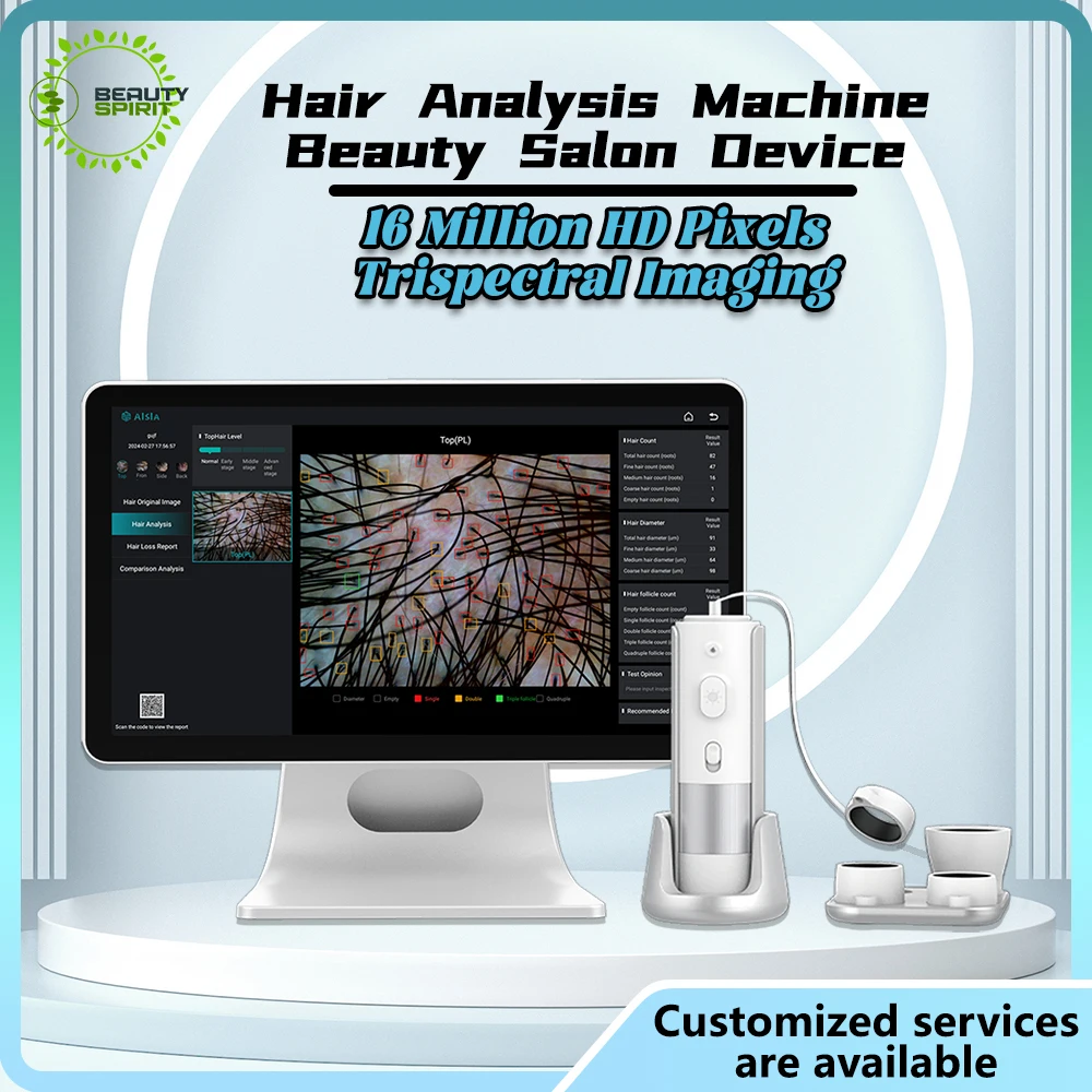 

4 In 1 Handheld AIsia 16 Million Pixel Machine Skin Analysis Device Beauty Salon High Quality HD Pixels Trispectral Imaging