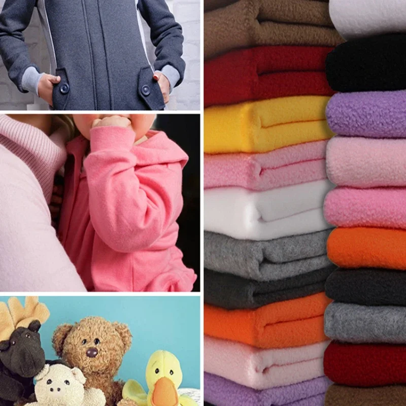 

Thickening Polar Fleece Fabric Doll Jacket Shawl Lining DIY Fashion Apparel Designer Sewing Wholesale Material Cloth By Meter