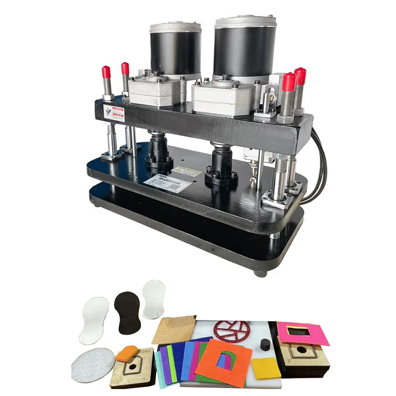 Heavy Duty Electric Die Cutter 600W Power SingleDual Motor 3T45T Adjustable Pressure for Leather Paper PVC