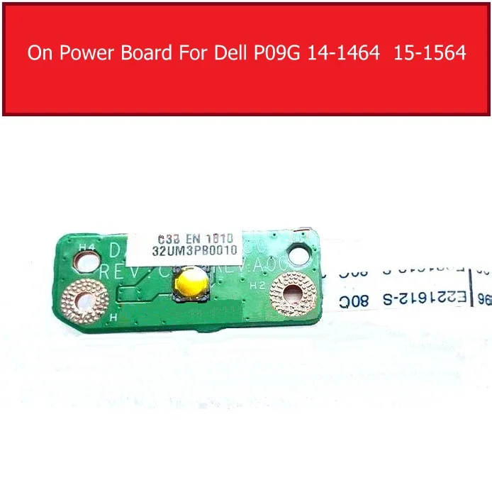 Genuine On/Off Power Board For DELL INSPIRON 1564 1464 P09G POWER  button Board with Cable Replacement DA0UM3PB8