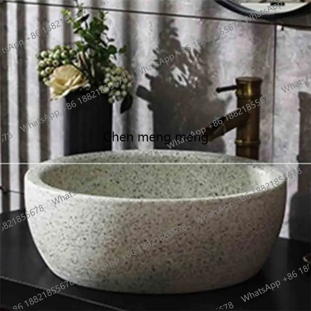 

Выгодные скидки! Креативная матовая раковина в ретро-стиле для балкона, имитация камня, для ванной комнаты, для мытья, для установки на столешницу.