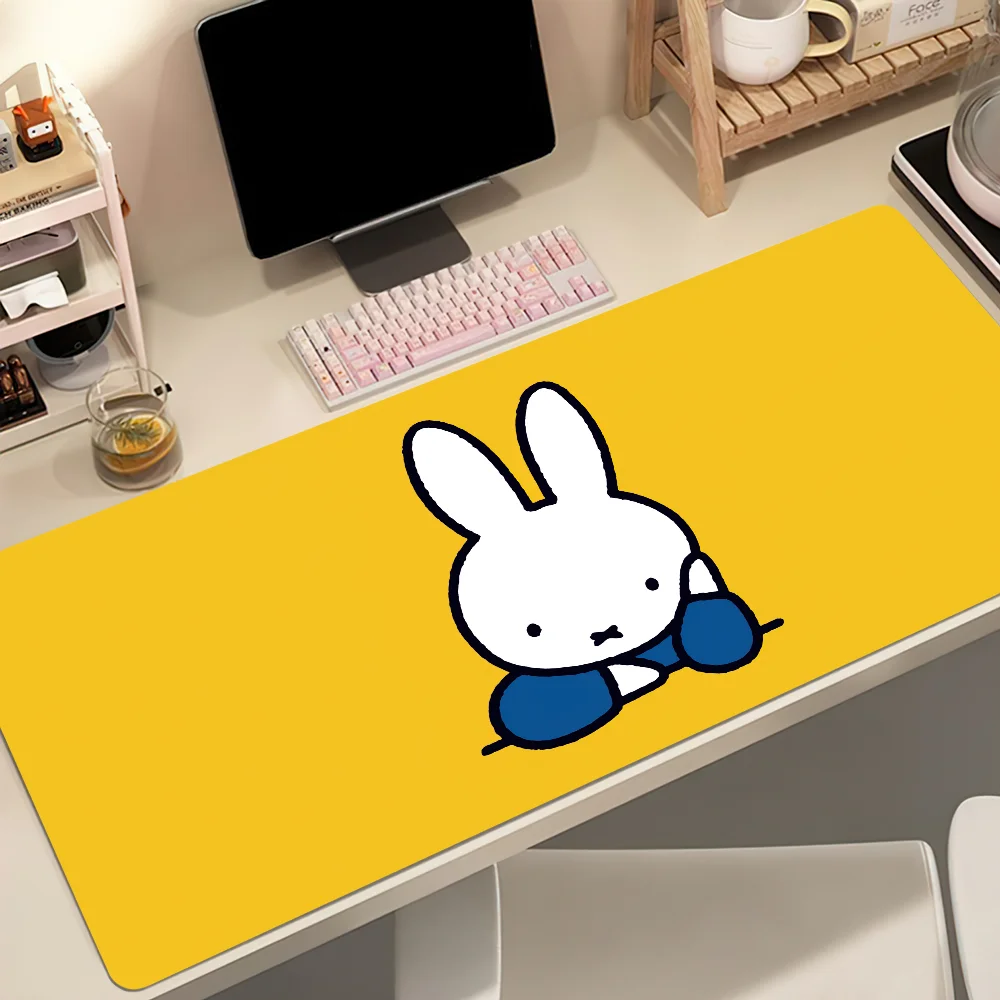 Cut Kawaii M-Miffy Mouse Pad Non-slip Thickened MousePad Student Gaming Cushion Large Writing Lockedge Office