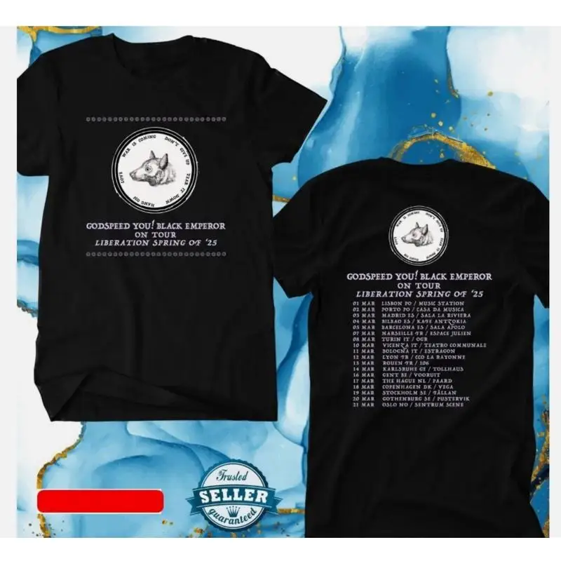 Godspeed You Black Emperor Liberation Spring Europe Tour 2025 T Shirt