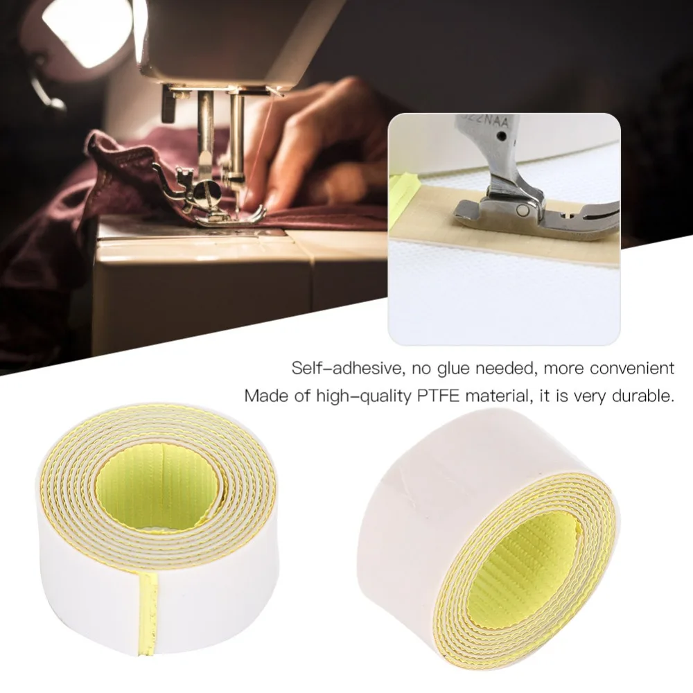 Sewing Machine Accessories Self Adhesive Presser Foot Tape PTFE 0.8mm Presser Foot Sticker 1.0mm 0.5mm PTFE Tape view 3