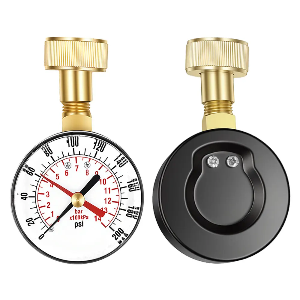 TS-60-200 PSI Wasserpumpen-Druckmesser für Schlauch und Wasserhahn, Gartenschlauch-Wasserdruckprüfgerät – Detail 9