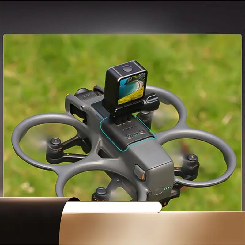 

SUNNYLIFE For DJI Avata 2 Camera Top Bracket Sports Action Camera Adapter Led Light Mount Clamp Holder-X64A