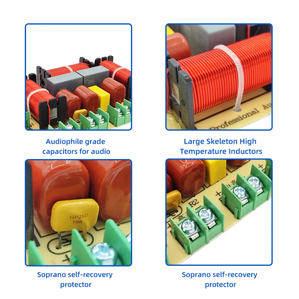 AIYIMA 4-полосный Hi-Fi динамик делитель частоты 250 Вт аудио кроссоверный фильтр высокие частоты Частотный делитель для профессионалов