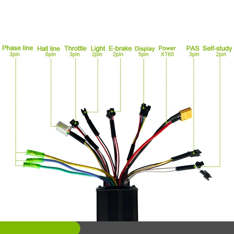 Controlador esperto do Três-modo para o "trotinette" elétrico, 36v, 48v, 750w, 1000w, 30a, sem escova, com jogo de exposição, v889