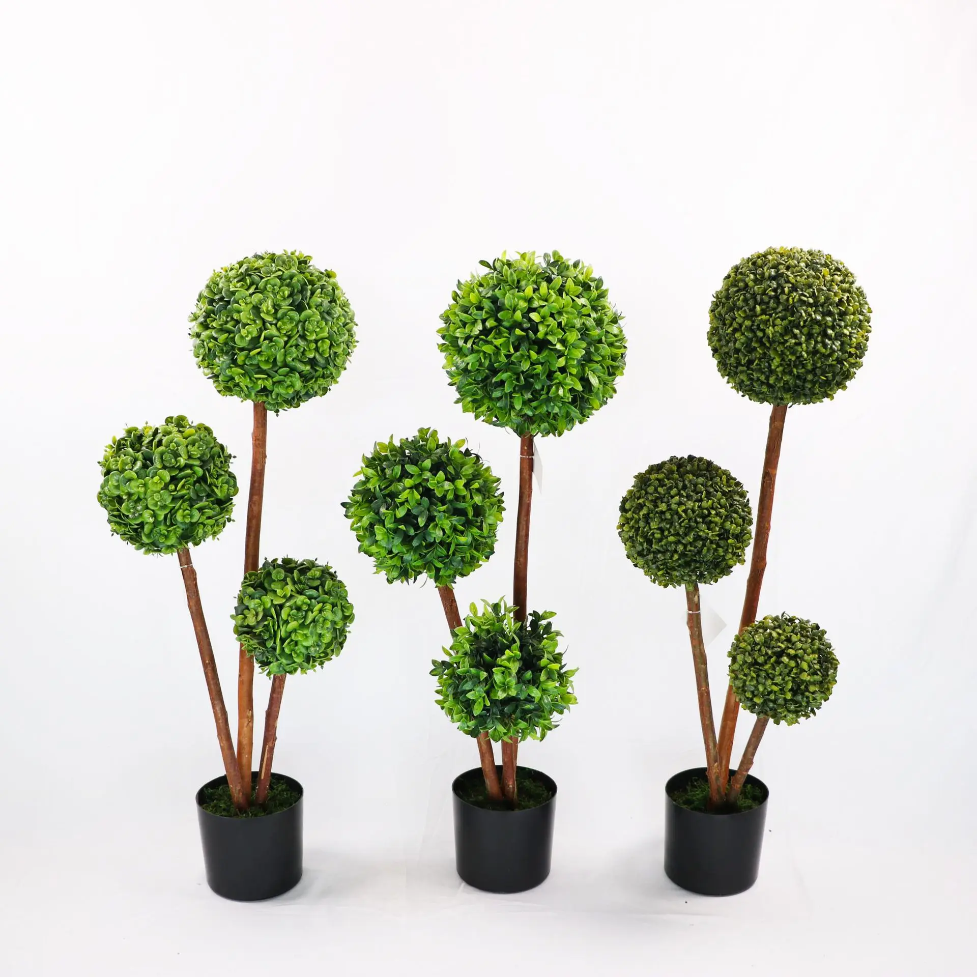 #￥Jumei High-Assurance Indoor UV-Certified Eco-friendly 40cm Artificial Plant Creative Fake Green Milan Tree Shrubs Grass Ball