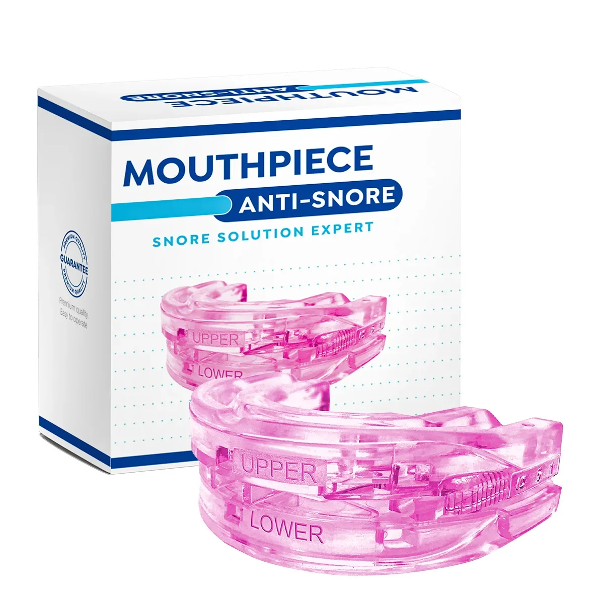 Adjustable Snoring Mouthpiece Dental Guard for a Night of Sleep Snore-Free Comfortable Fit Customizable Anti-Snoring Device