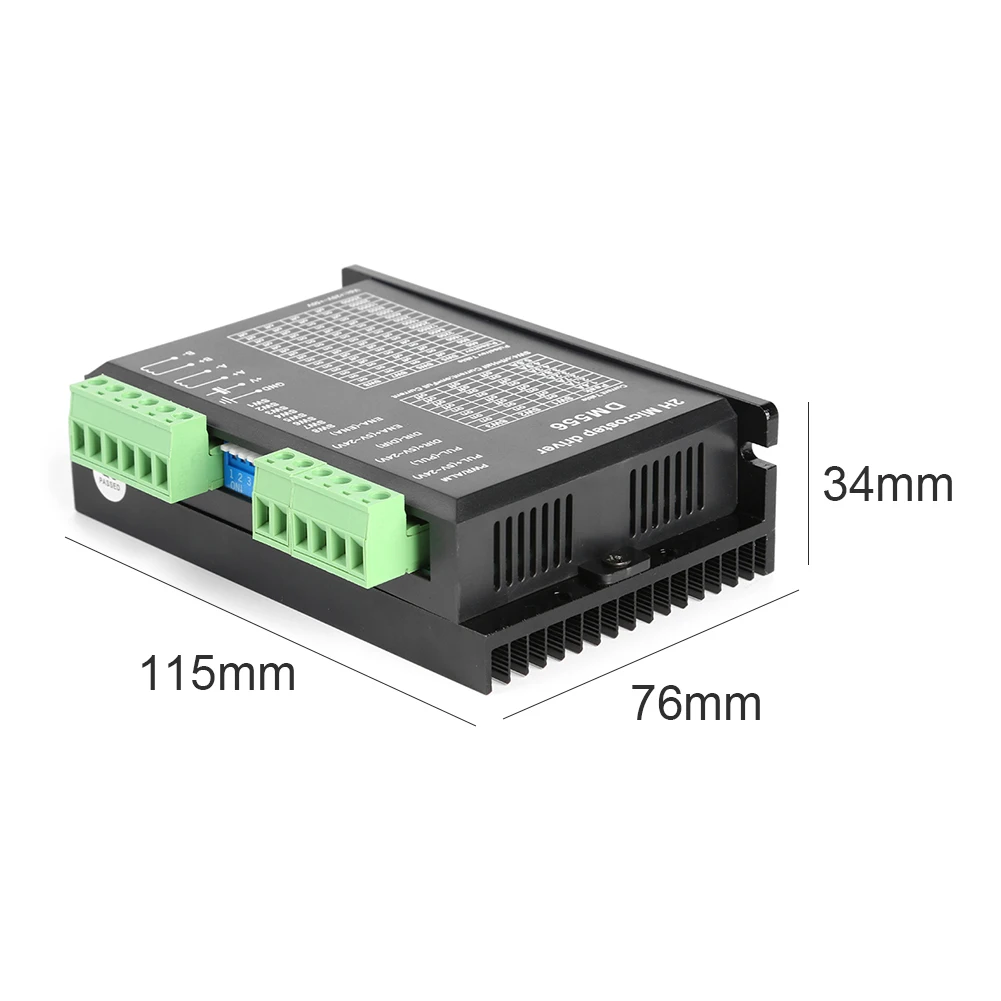 DM860H Stepper Motor Drive Module 0-200khz AC18-80V or DC 24-110V 2A-7.2A 2H Microstep Drive Suit For Nema34 Stepper Motor