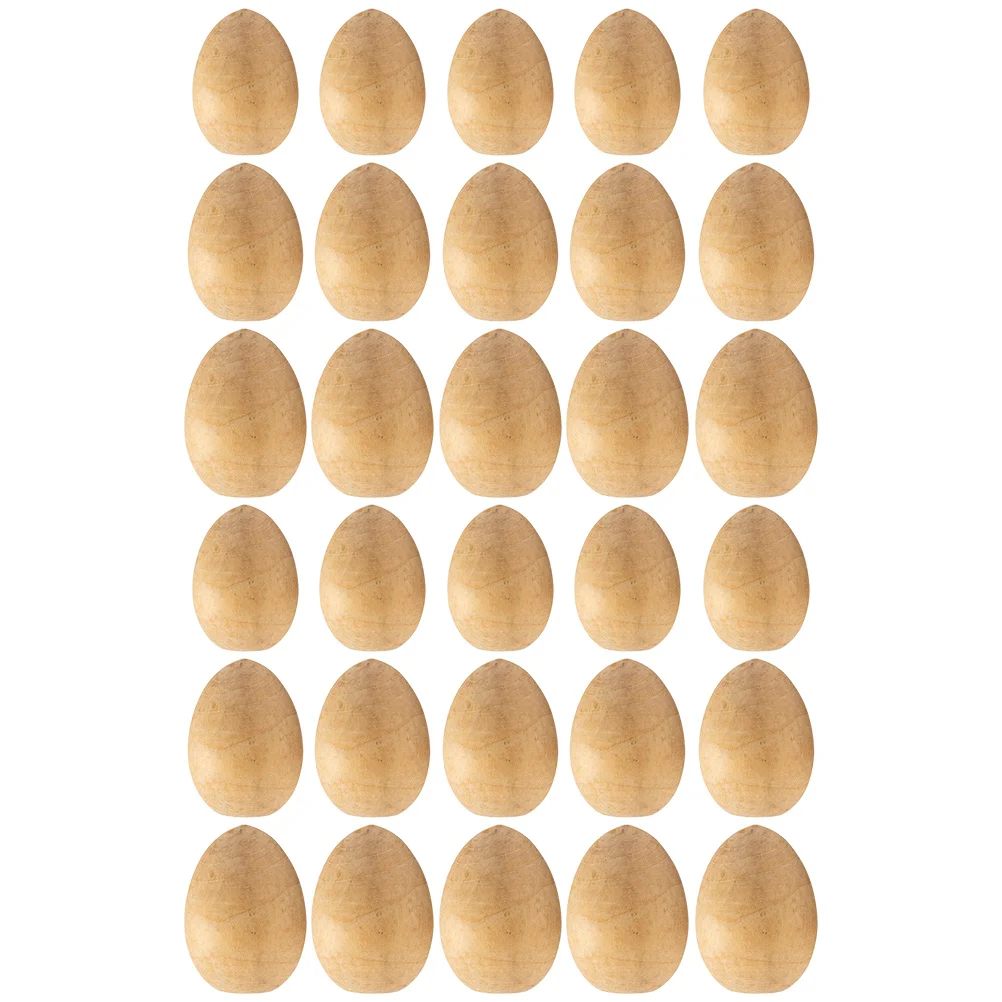 

Easter Wooden Eggs Ornaments Paint Your Own Unfinished Crafts for Kids Decor Paints