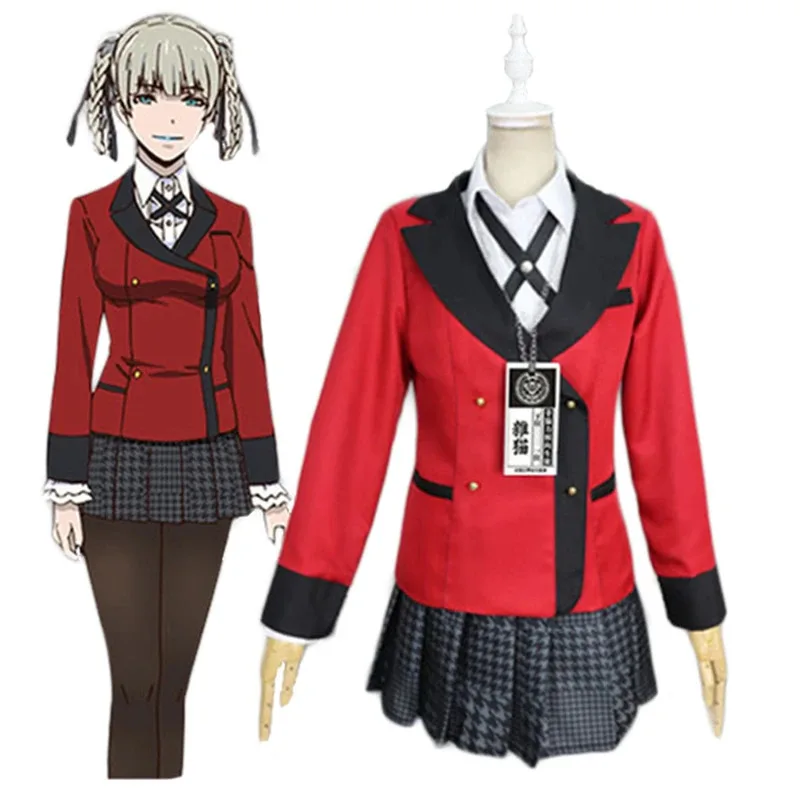 أنيمي Kakegurui تأثيري جابامي يوميكو زي موموبامي كيراري Jk زي مدرسي ريوتا سوزوي يومودوكي رونا مجموعة كاملة هوديي