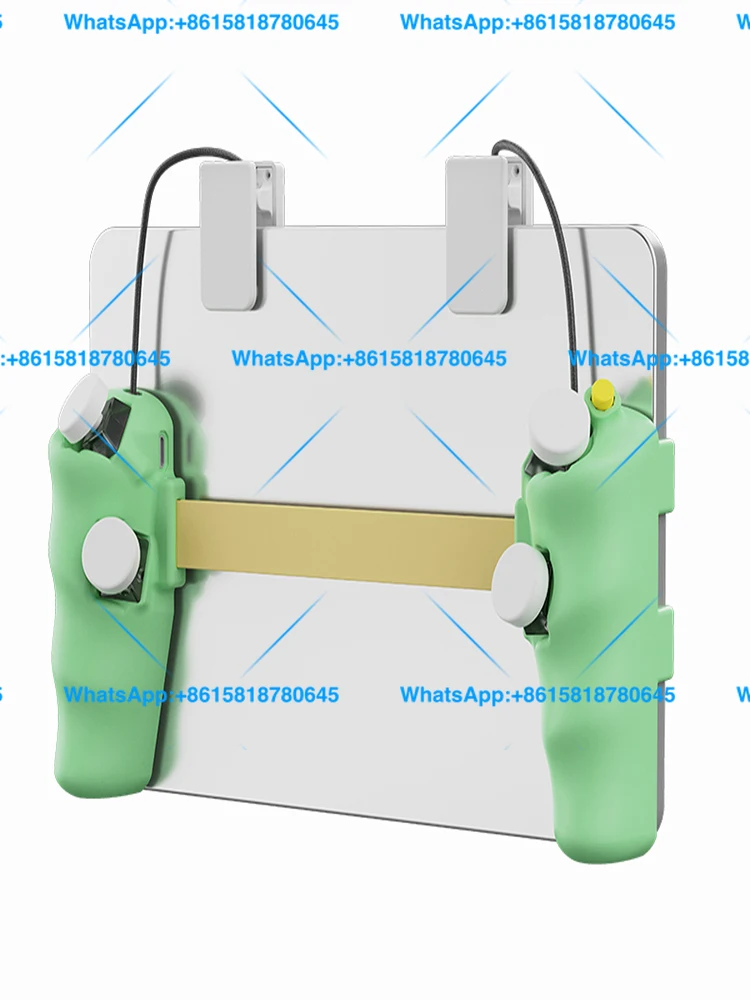 Chicken eating artifact tablet ipad game button handle grip with continuous hair 4 6 8 fingers flying fish V4
