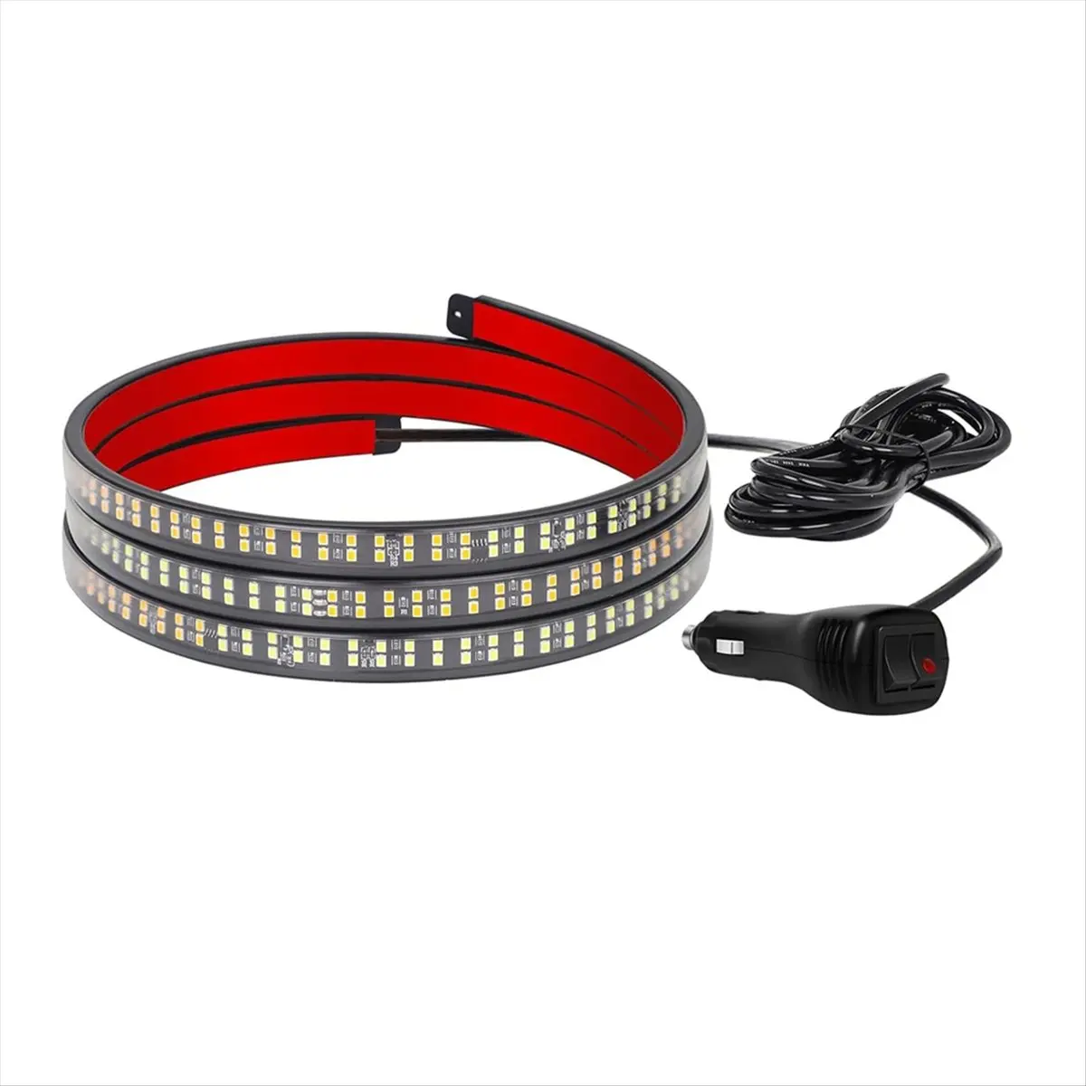 *X07A 60Inch Tailgate Strobe Lights Strip LED Tail Light Bar Warning Emergency Lights Tow Plow Trucks Pickup Trailer Amber view 6