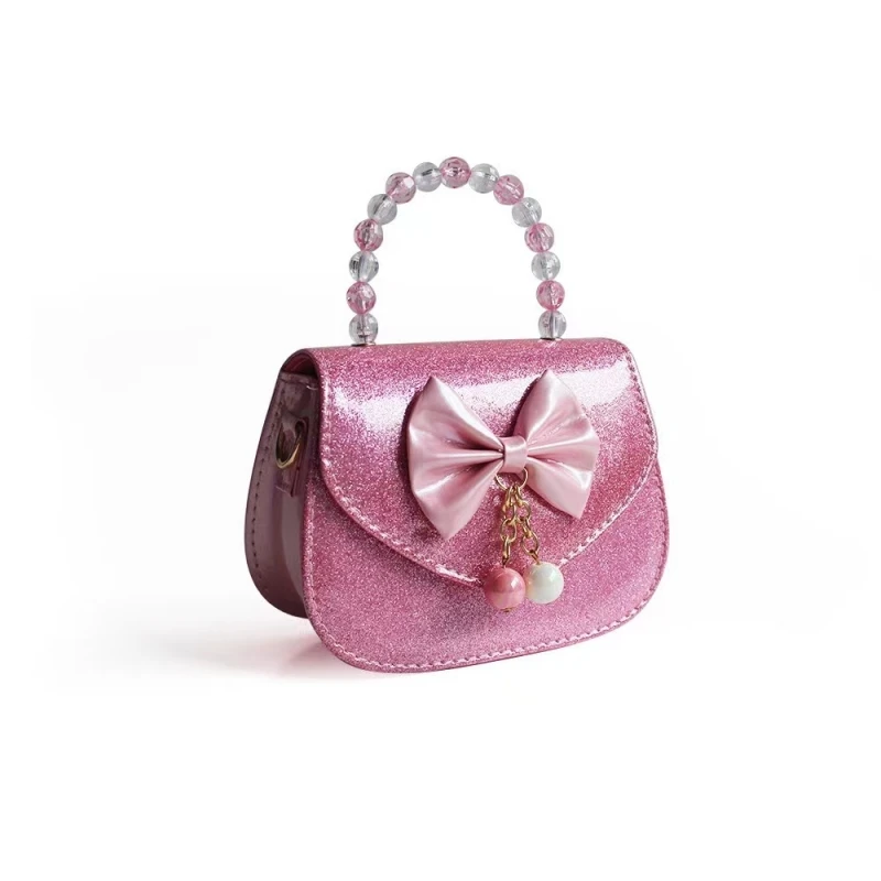 New Children's Princess handbags Toddlers mini totes candy colors Cute bowknot crossbody bags for baby girls money wallet NAB291