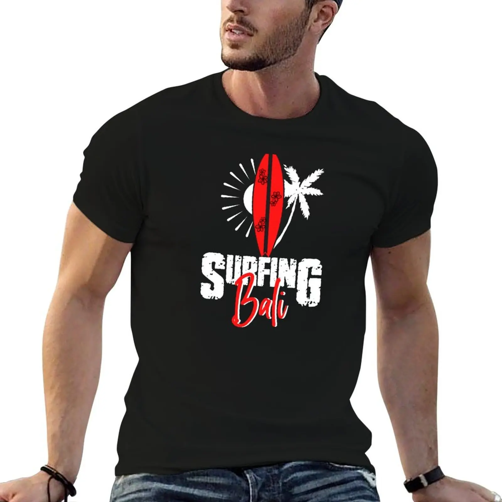Surfing Bali Bali Surfing Spots Surf Board Design T-Shirt anime stuff custom t shirt luxury clothes men