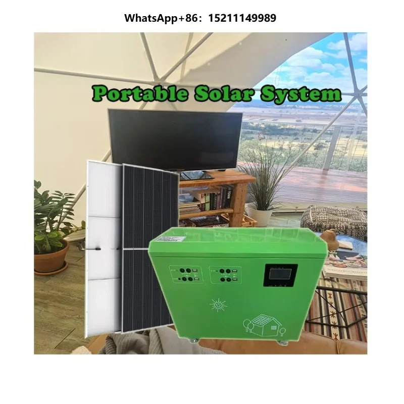 Portable Solar Fotovoltaici Foldable Outdoor Energia Solar Solar Power System