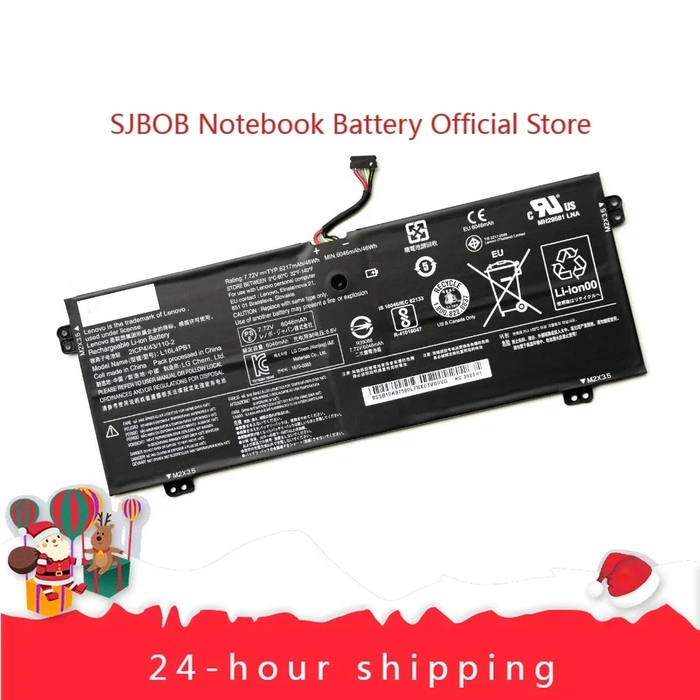 

2025 New Genuine L16L4PB1 L16C4PB1 L16M4PB1 48Wh Battery for Lenovo YOGA 720-13IKB Laptop battery