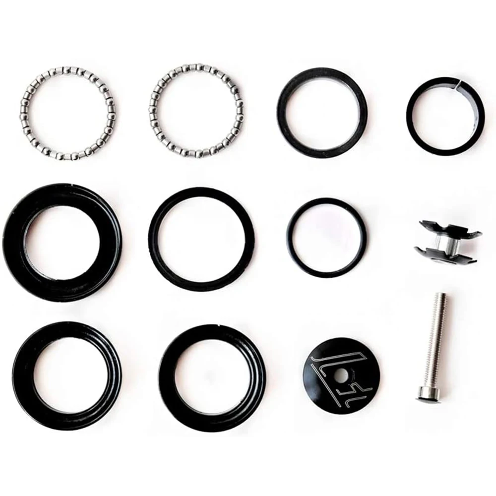 

Heavy Duty Bicycle Parts 44mm Road Bike Alloy Black Head-Tube 1 1/8" Bike External Headset Bike Threadless Headset
