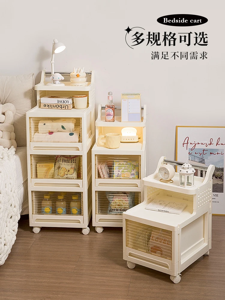 طاولة سرير بسيطة، طاولة صغيرة، تخزين سميك، رف طاولة بجانب السرير لغرفة الإيجار