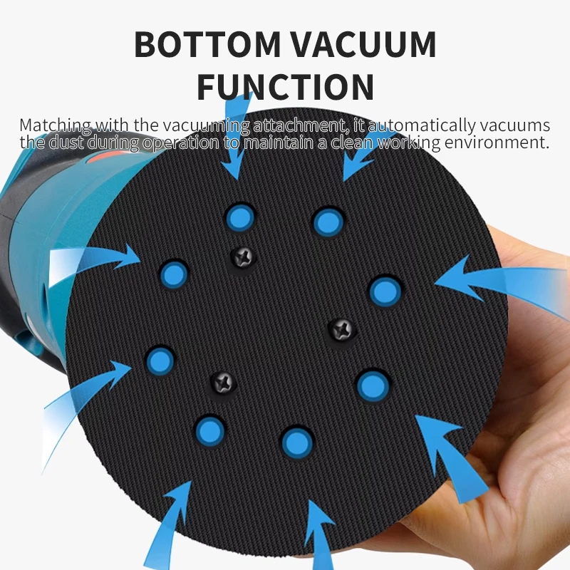 Szlifierka oscylacyjna akumulatorowa Makita 18V do drewna, szlifowania, polerowania szpachli, narzędzia kompatybilne z akumulatorami Makita