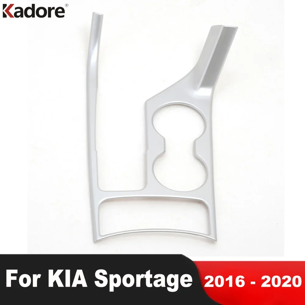 

Car Center Console Gear Shift Box Panel Cover Trim For KIA Sportage 2016 2017 2018 2019 2020 Water Cup Holder Frame Accessories