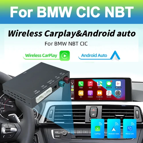 CarPlay inalámbrico Android para BMW NBT CIC System BMW NBT CIC System 1 2 3 4 5 6 7 Series X1 X3 X4 X5 X6 MINI E60 E84 E70 F26 F25