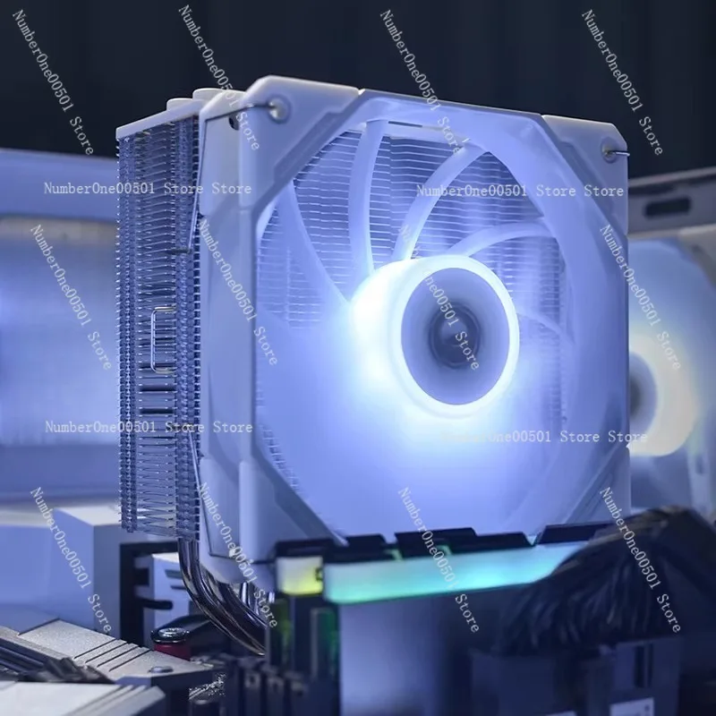 

ID-COOLING SE-224-XT CPU Cooler White LED 4 Heat Pipes Tower Heatsink Temperature Control Nickel Plated