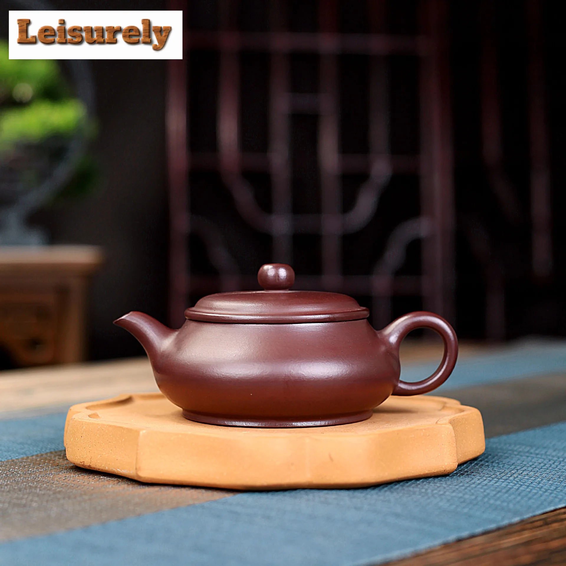 180ml High-end Yixing Purple Clay Teapot Handmade Open Oven Pot Raw Ore Stone Red Mud Tea Maker Kettle Zisha Teaset For Tea Gift