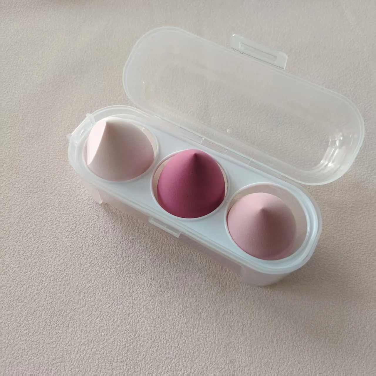 Esponja de maquillaje suave, 3 uds., seco, húmedo, doble uso, cosmética, base, corrector, resaltador, licuadora, maquillaje, herramienta de belleza, accesorios