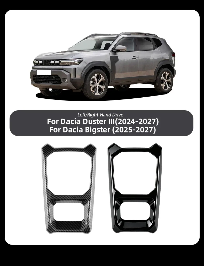 Auto-Zentralsteuerungs-Schaltrahmen für Dacia Duster 3 Bigster 2024 2025 2026 2027 Dekoration Schutz-Innenausstattung – Detail 4