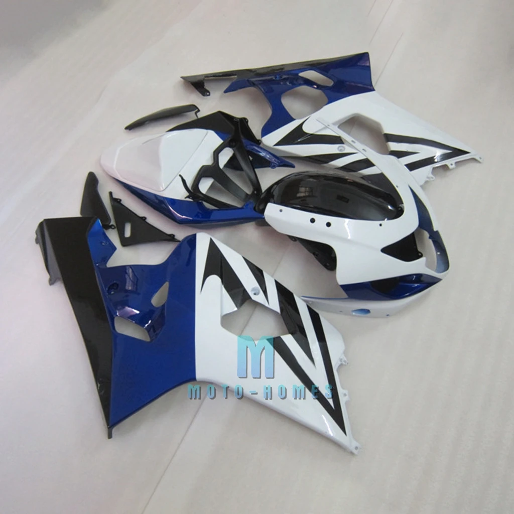 Prime Chinese Fairing Kits for GSXR600/750 2004 2005 SUZUKI K4 04 05 GSXR 750 600 Injection Mold Blue White Motorcycle Bodykit