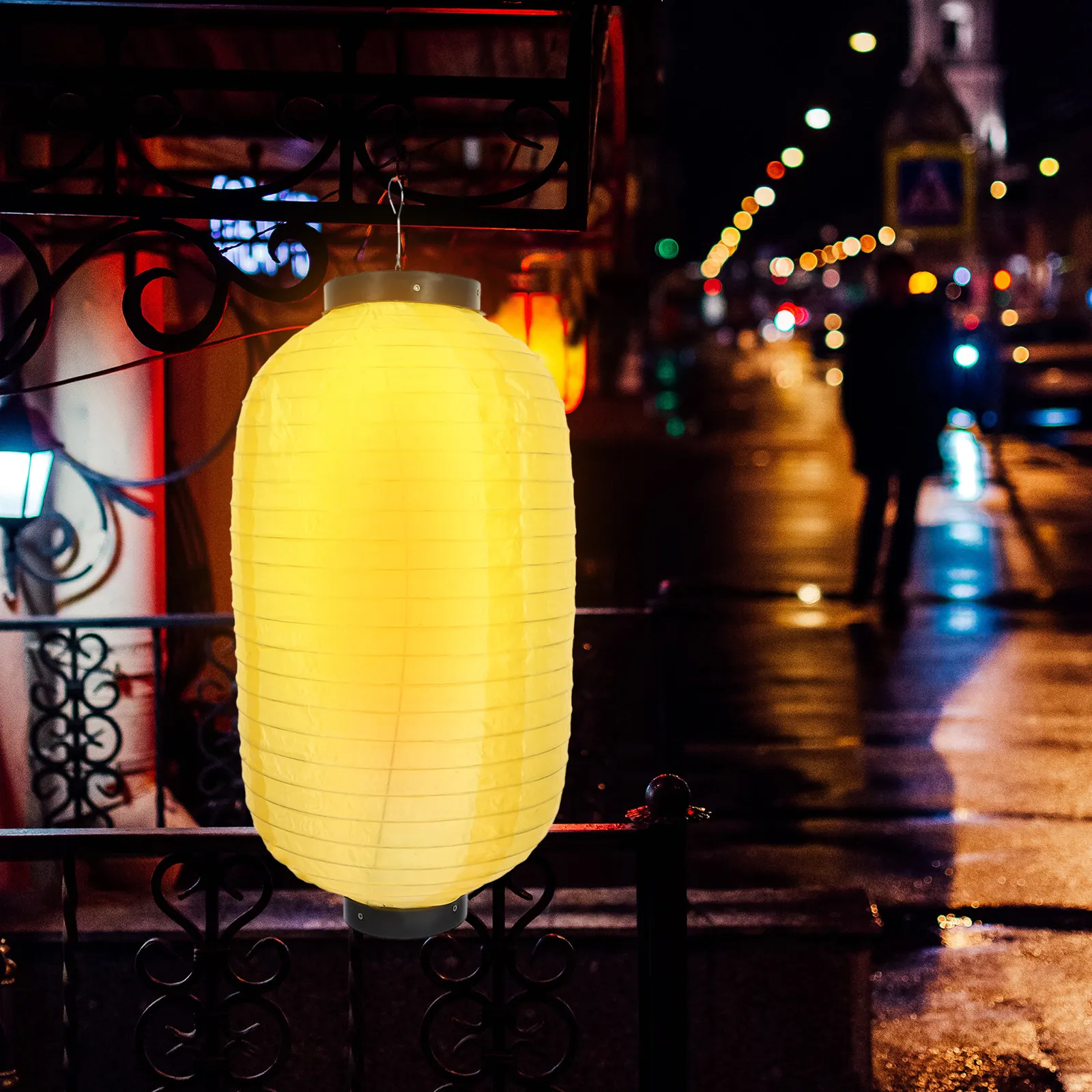 

2Pcs Japanese Style Waterproof Hanging Lanterns Decorative Lanterns Ornaments for Home Restaurant Outdoor Festival