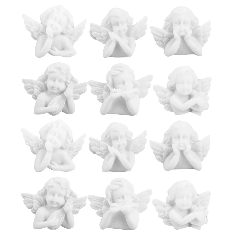 

40 Pcs DIY Accessories Little Angel Figurines Ornament Miniature Jewelry for Kids Resin Phone Case Charms