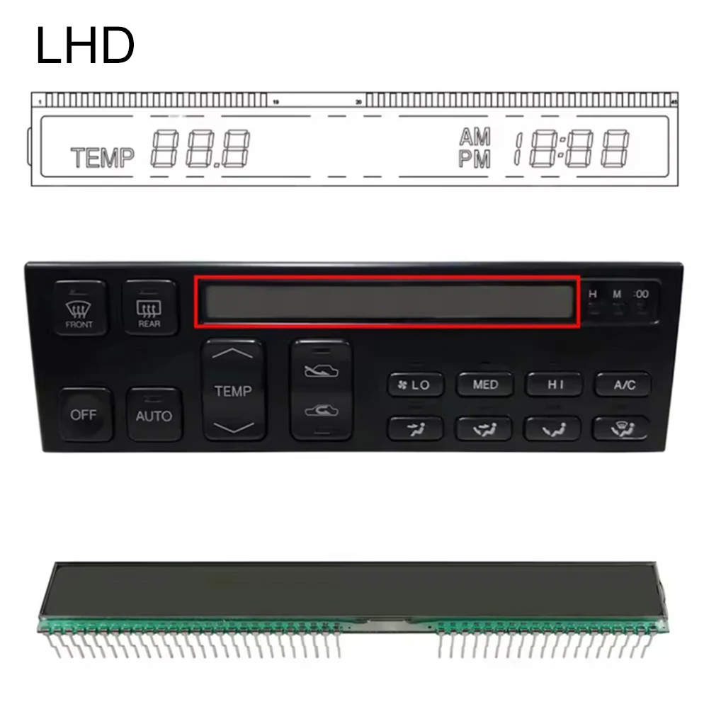 

LCD Display For Lexus LS400 1990-1992 A/C Climate Control Unit 45 Pins LHD Dashboard Instrument Cluster Screen Auto Accessories