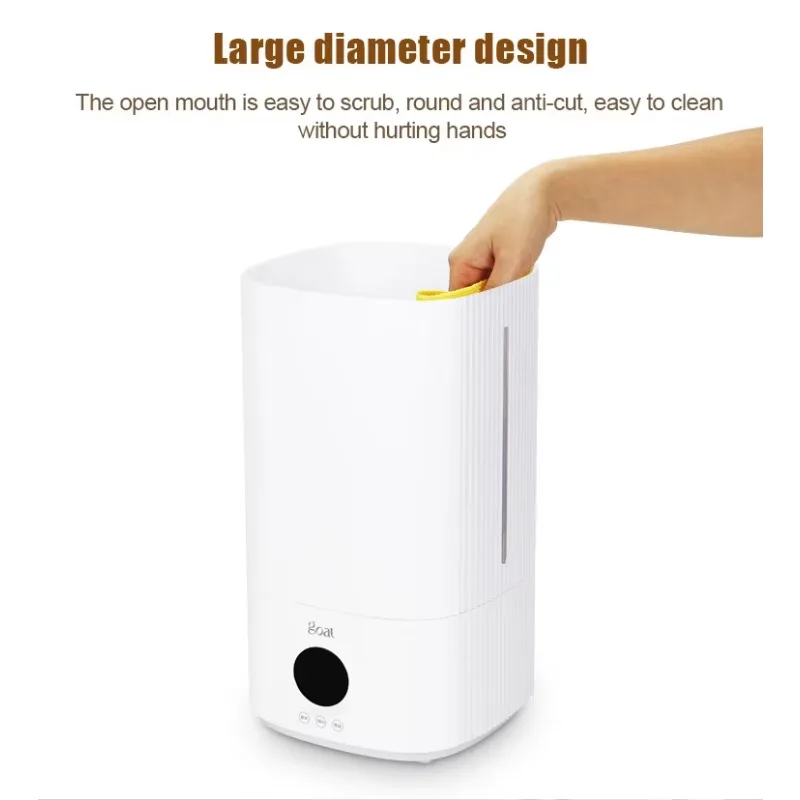 Ultrasonic 5L Top-Fill Humidifier with Touch Control and Adjustable Mist Output