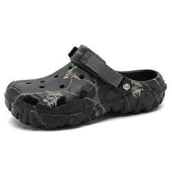 Men's Summer Sandals EVA Lightweight Comfortable Beach Shoes Non-Slip Outdoor Slippers Breathable Garden Clogs for Men
