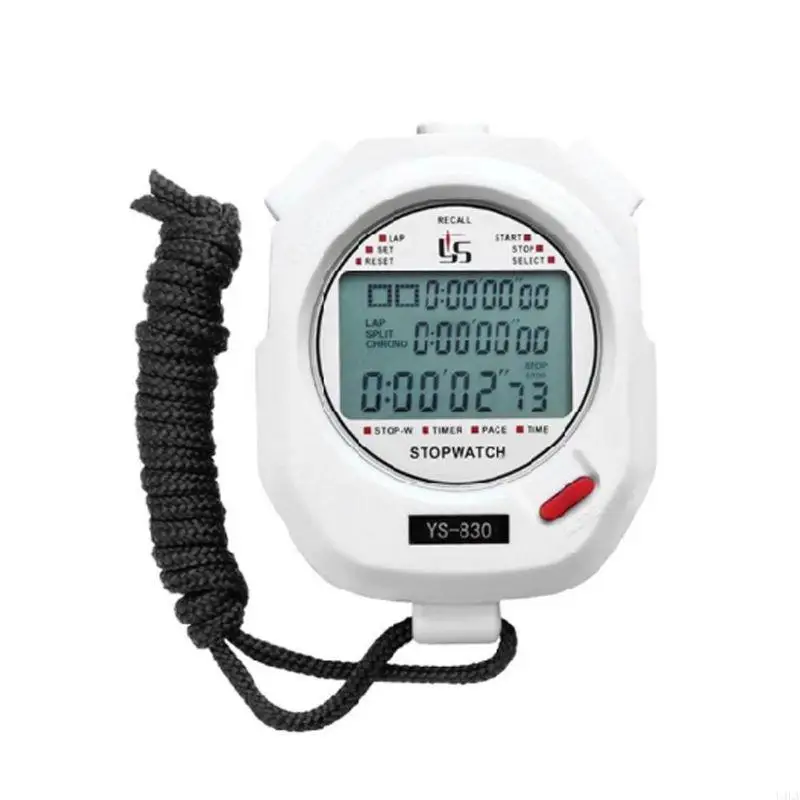 U4LA portatile portatile impermeabile Digital Stop Owatch Cronograph Sports Timer