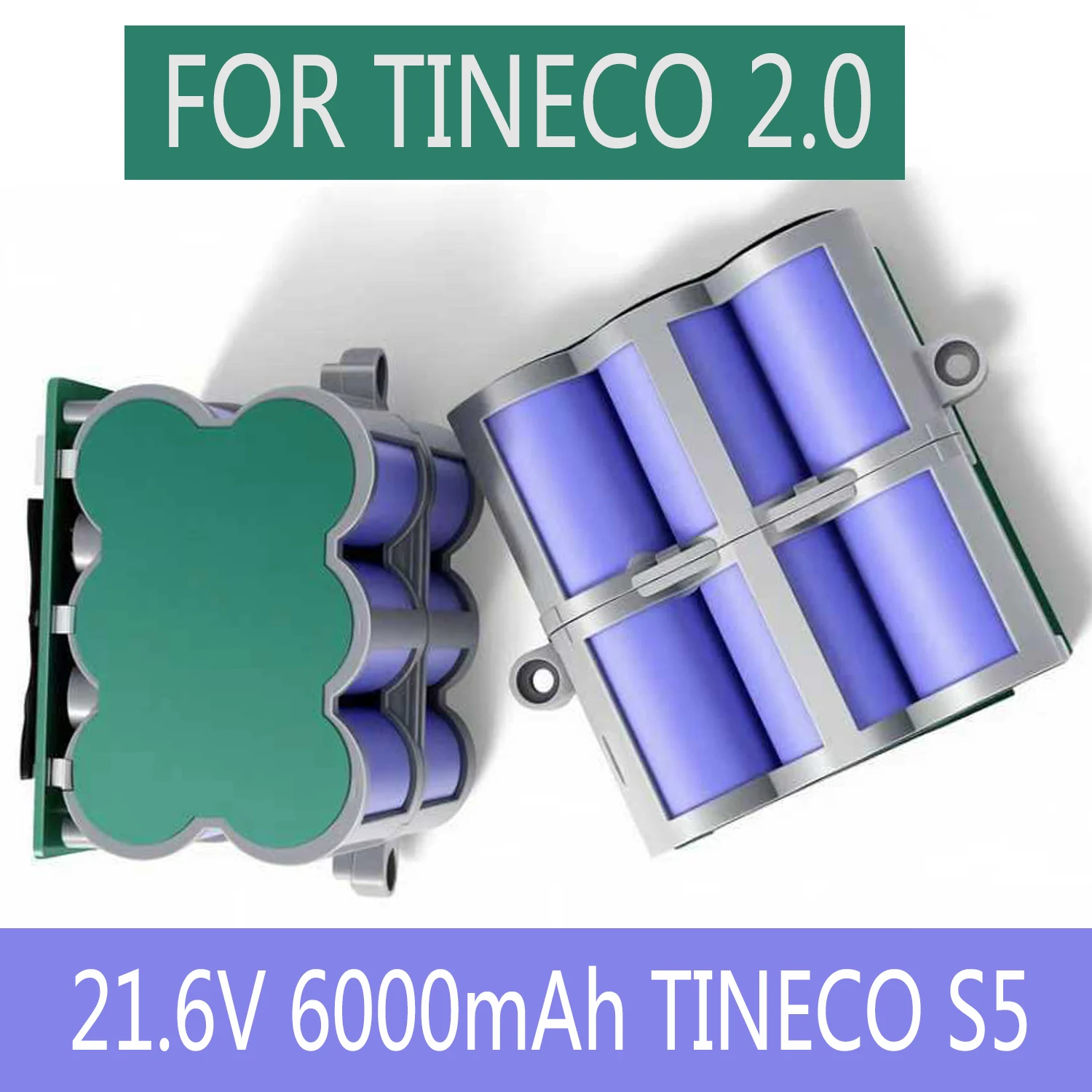 

Недавно обновленная литий-ионная аккумуляторная батарея 21,6 В, 6000 мАч для Tineco FLOOR ONE 2,0 S5 PRO 2 S5 Smart S5, паровой скребок для пола