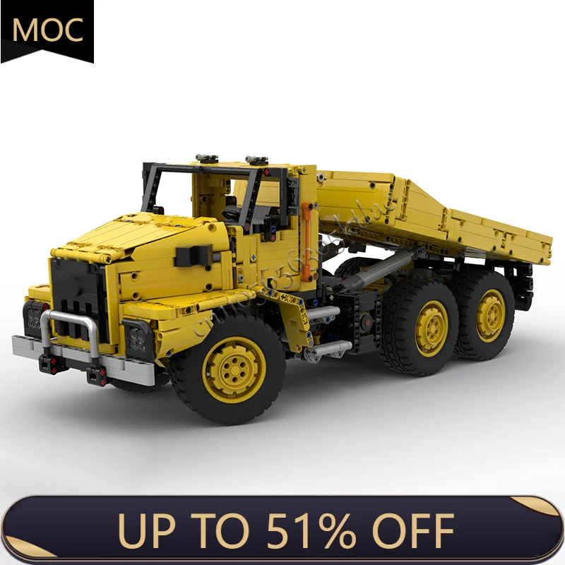 

2041 Parts MOC City Engineering Articulated Dump Truck Model Technology Building Blocks Creative Children Toys Halloween Gifts