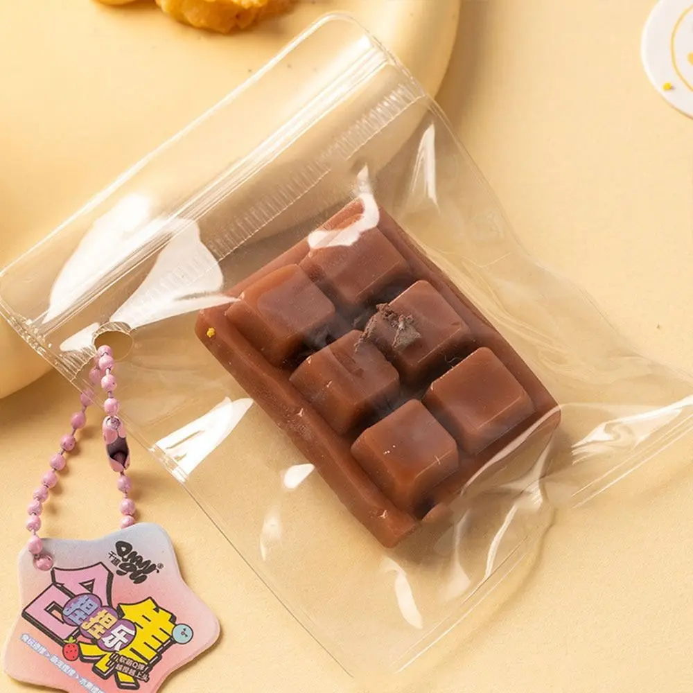 Neue Simulation Brot Kneifen Schlüsselbund Mini TPR Pinch Bag Langsam Rebound Pinch Anhänger Geschenk