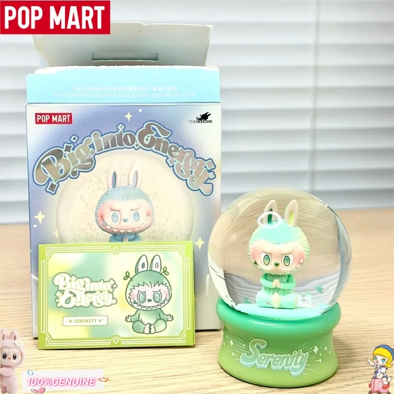 

Оригинальный Pop Mart The Monsters Big Into Energy слепая коробка хрустальный шар Labubu настольный декор коробка-сюрприз подарки на день рождения для девочек