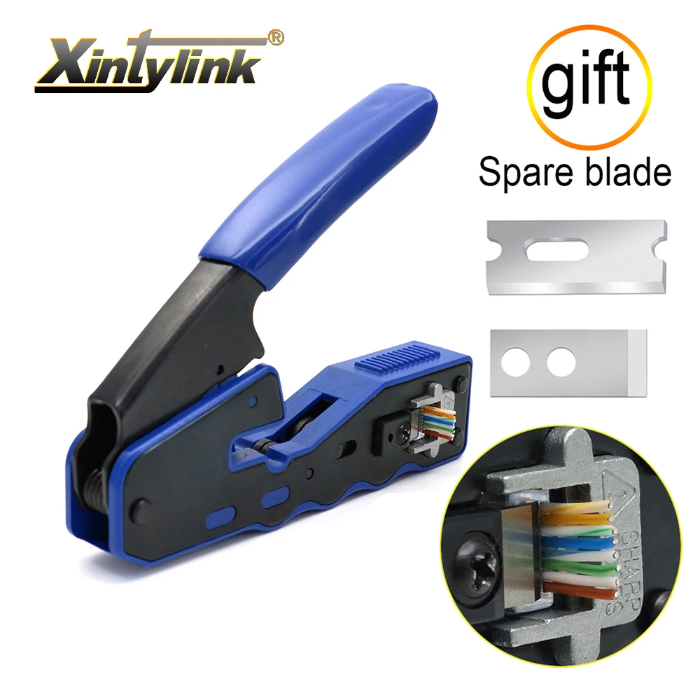 RJ45 Crimper Network Tools Pliers CAT5 CAT6 8P RG RJ45 Ethernet Cable Stripper Pressing Wire Clamp Tongs Clip RG45 LAN