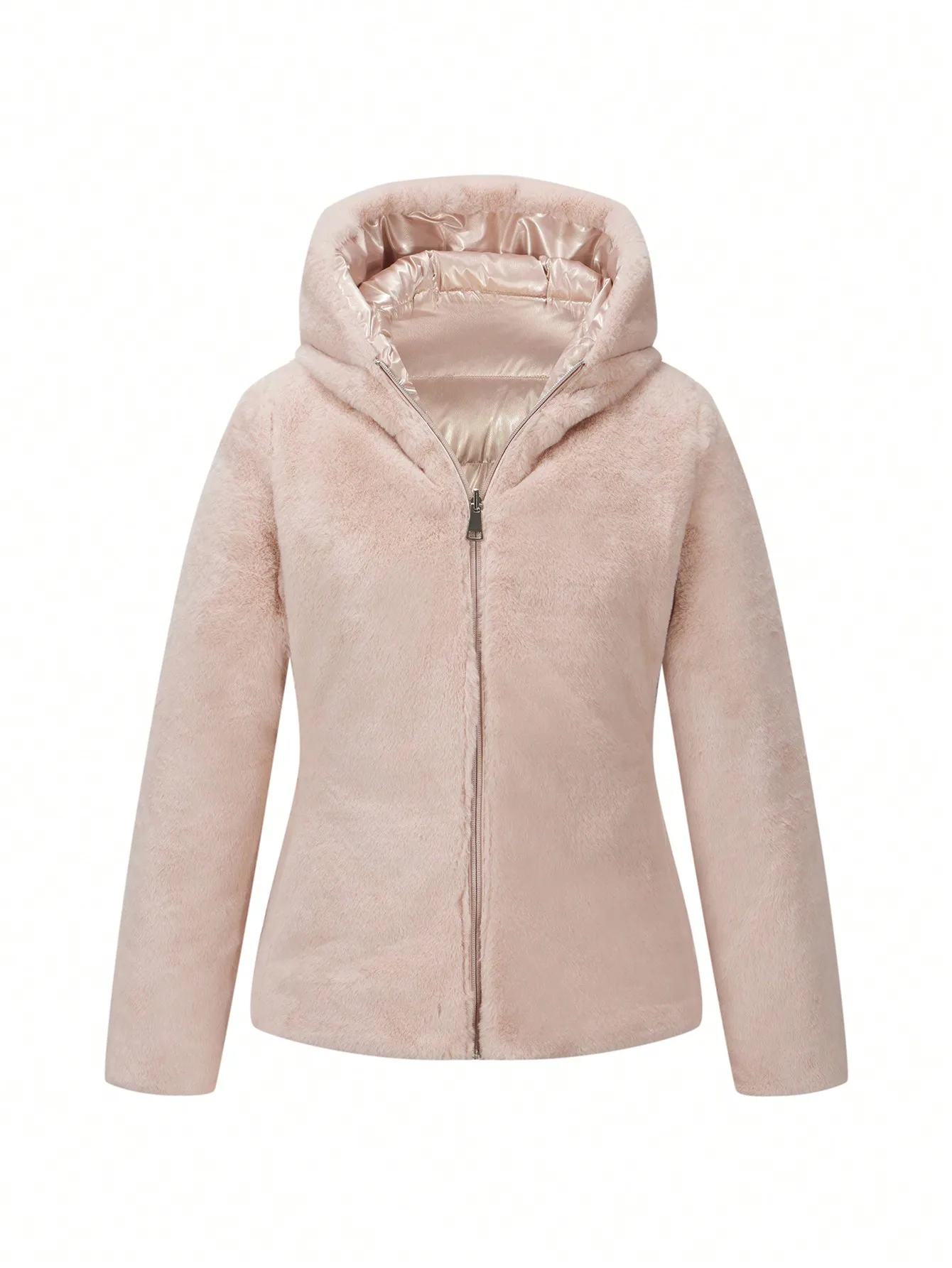 Cappotto casual da donna alla moda invernale con cappello e giacca in cotone double face, comodo per i pendolari e l'uso quotidiano, adatto