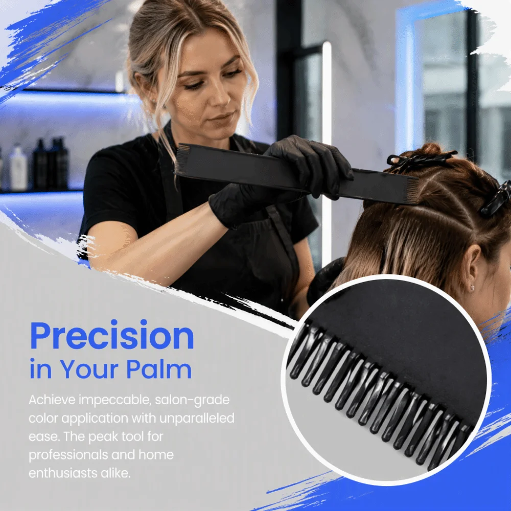 3PCS Reusable Lightweight Hair Coloring Brush With Teeth 3 Sizes Balayage Highlighting Board Highlighting Comb Barber Shop Use