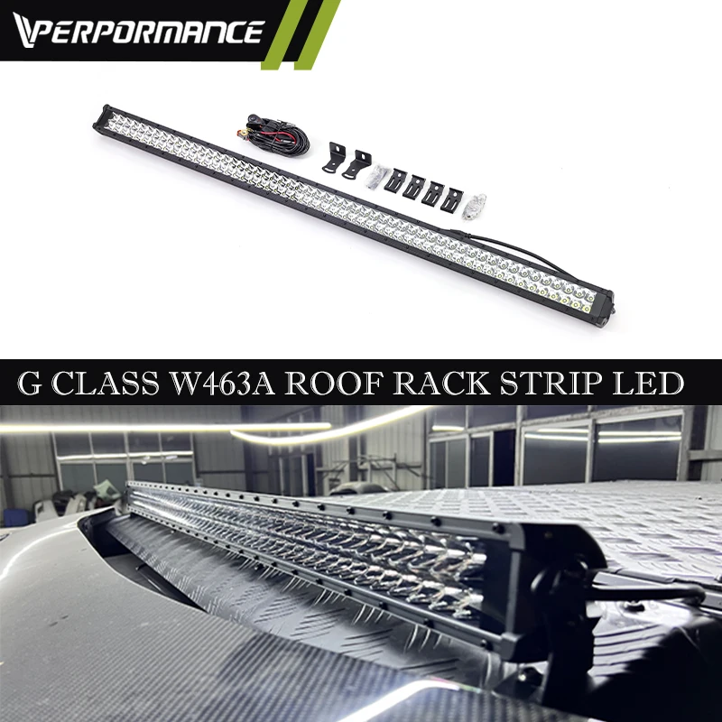 2019Y+ W464 4X4 LED Light Strip Roof Spoiler Body Kit for W463A G Class Auto Body Systems G500 G63 G350 Roof Rack LED