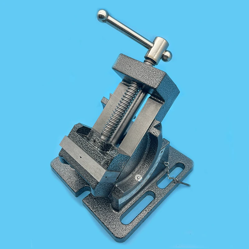 Imagem -04 - Precisão Inclinação Máquina Vise Máquina de Perfuração de Bancada Broca Imprensa Vise Qkd75